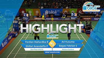 Ferdian Mahardika R/Ghifari Anandaffa P (Jaya Raya Jakarta) VS Ari Kusuma/Bagas Febrian Syani (Mutiara Cardinal)