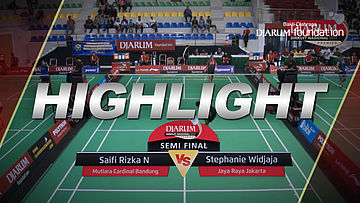 Saifi Rizka Nurhidayah (Mutiara Cardinal Bandung) VS Stephanie Widjaja (Jaya Raya Jakarta)