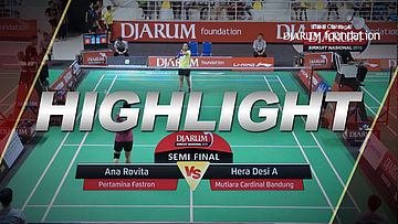 Ana Rovita (Pertamina Fastron) VS Hera Desi A (Mutiara Cardinal Bandung)
