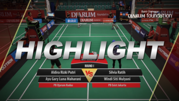 Aldira Rizki Putri/Ayu Gary Luna Maharani (Djarum Kudus) VS Silvia Ratih/Windi Siti Mulyani (Exist Jakarta)