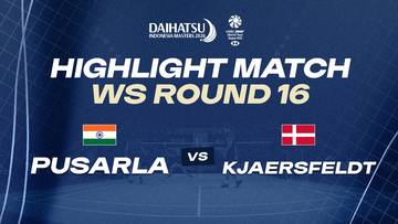 Indonesia Masters 2026 | WS R16 | PUSARLA (IND) [5] vs KJAERSFELDT (DEN)