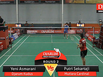 Yeni Asmarani (PB. Djarum Kudus) VS Putri Sekartaji (PB. Mutiara Cardinal Bandung)