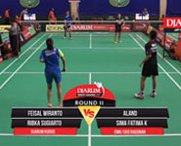 Feisal W/Ribka S (Djarum Kudus) VS Aland/Sima Fatima (EMK/SKO Ragunan)