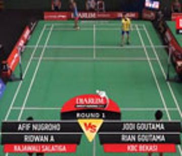 Afif Nugroho/Ridwan A (Rajawali Salatiga) VS Jodi Goutama/Rian Goutama (KBC Bekasi)