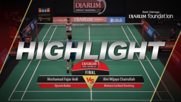 Mochamad Fajar Ardi Pradana (Djarum Kudus) VS Alvi Wijaya Chairullah (Mutiara Cardinal Bandung)