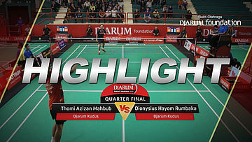 Dionysius Hayom Rumbaka (Djarum Kudus) VS Thomi Azizan Mahbub (Djarum Kudus)