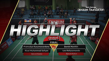 Pramudya Kusumawardana/Rizal M. Sofyan (Djarum Kudus) VS Daniel Marthin/Leo Rollycarnando (Djarum Kudus)