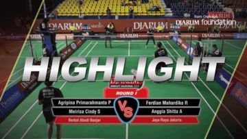Agripina Primarahmanto Putera/Meirisa Cindy Sahputri (Berkat Abadi Banjar) VS Ferdian Mahardika Ranialdy/Anggia Shitta Awanda (Jaya Raya Jakarta)