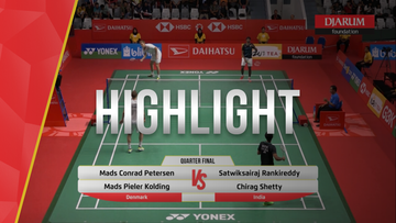 Mads Condrad Petersen/Mads Pieler Kolding (Denmark) VS Satwiksairaj Rankireddy/Chirag Shetty (India)