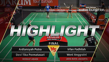 Irfan Fadhilah/Weni Anggraini (Jaya Raya Jakarta) VS Ardiansyah Putra/Devi Tika P. (Berkat Abadi)