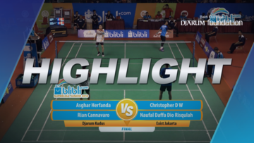 Asghar Herfanda/Rian Cannavaro (Djarum Kudus) VS Christopher D W/Naufal Daffa Dio Risqulah (Exist Jakarta)