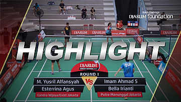 Muhamad R/Rosalia R (SGS PLN Bandung) VS Angga D/Elvira A (Mutiara Cardinal Bandung)