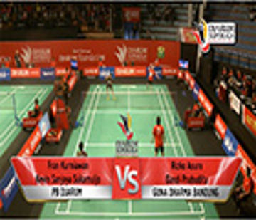 Fran Kurniawan / Kevin Sanjaya S. (PB DJARUM) VS Rizko Asuro / Dandi P. (GUNA DHARMA BANDUNG)