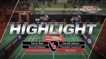 Figo Ar Rauf/Hudzaifi Rabbani (Larisa Jakarta/Daihatsu Candra Wijaya) VS Ivan Adi Cahyono/Vincentius Suwarland (Djarum Kudus)