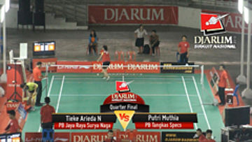Tieke Arieda Ningrum (PB Jaya Raya S) VS Putri Muthia (PB Tangkas Specs)