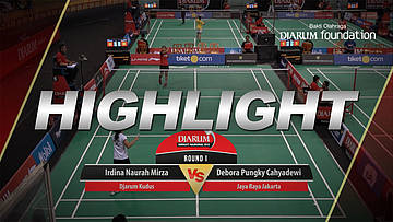 Irdina Naurah Mirza (Djarum Kudus) VS Debora Pungky Cahyadewi (Jaya Raya Jakarta)