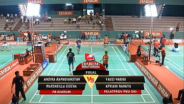 Andika Ramadiansyah/ Marsheila G. (PB DJARUM) VS Fauzi H./ Apriani R.(PELATPROV PBSI DKI JAKARTA)