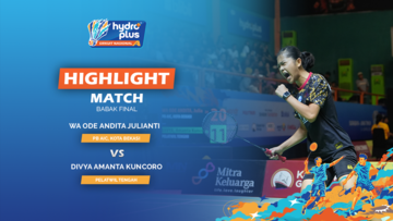 Highlight Final - Wa Ode Andita Julianti (PB AIC Kota Bekasi) vs Divya Amanta Kuncoro (Pelatwil Tengah)