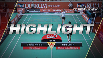 Ghaida Nurul G (Djarum Kudus) VS Hera Desi A (Mutiara Cardinal Bandung)