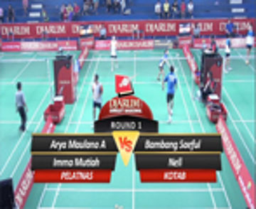 Arya Maulana/Imma Mutiah (PELATNAS) VS Bambang Saeful/Neli (KOTAB)