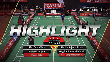 Rian Canna Varo/Shelandry Vyola (Djarum Kudus) VS Riki Nur Fajar Rohman/Anggita Husnul Hotimah (Exist Sampurna Sumedang)