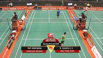 Yufi Virgyanda (INDOCAFE MEDAN) VS M Zulkifli (PBSI PARE PARE)