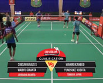 Caesar B/Wahyu G (Jayaraya Jakarta) VS Mahiro Kaneko/Yunosuke Kubota (Tomioka Japan)